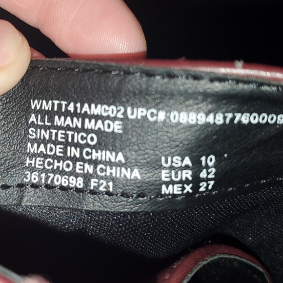 Time and tru maroon combat boots - Picture 4 of 5